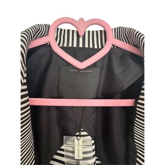 Marc Jacobs Black White Elegant Cocktail Formal Striped Blazer Made in Italy 10 - Picture 7 of 11